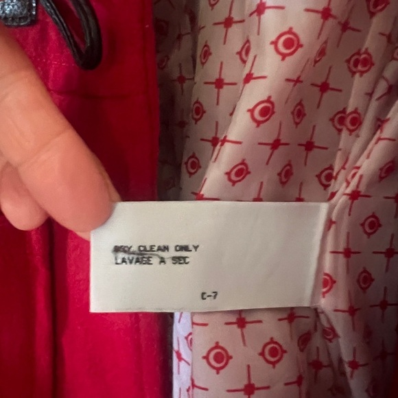 Tulle toggle coat in Red - Picture 9 of 9